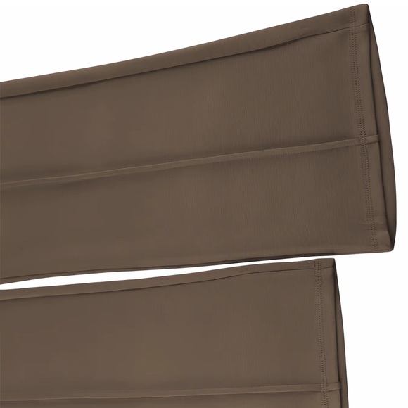 Scuba Wide Leg Jogger Pants. Brown. High Waisted Stretch Lounge pants. - Picture 3 of 3